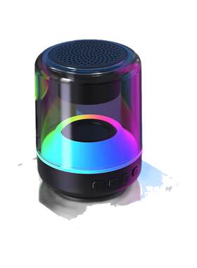 炫彩YD88创意LED呼吸灯小音响重低音炮礼品七彩灯大音量蓝牙音箱