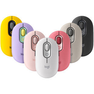 罗技时尚系列POP mouse无线蓝牙静音鼠标ipad平板笔记本电脑办公