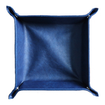 玄关收纳钥匙盒手表饰品收纳盘欧式轻奢皮革桌面收纳筐床头收纳盒