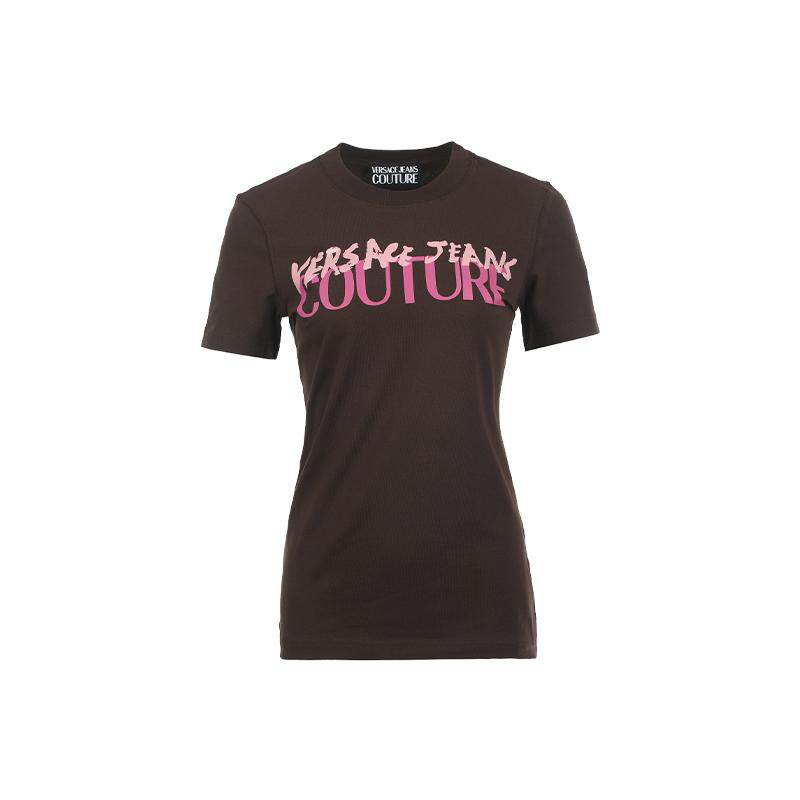 【自营】Versace Jeans Couture范思哲女士25ss微弹logo短袖T恤