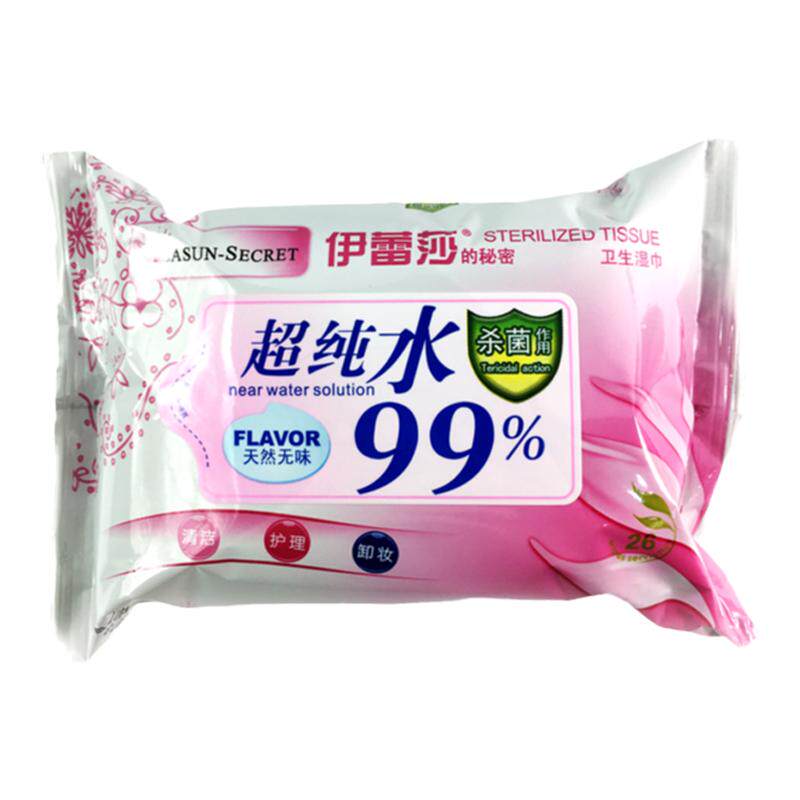 伊蕾莎无味湿巾60包清洁护理抽取