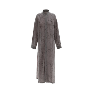 APOZi collection/镜水浮金/新中式水墨立领长衫复古内搭改良汉服