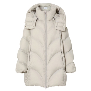 蒋欣代言伊芙丽连帽超暖90白鸭绒面包羽绒服外套2025冬季新款