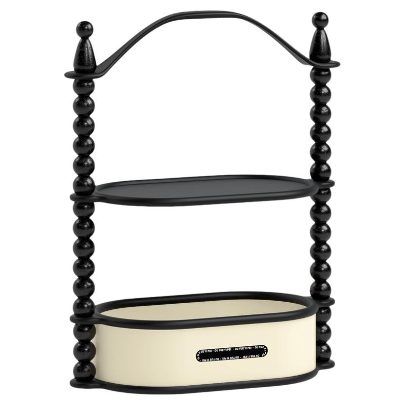 中古奶油风入户玄关收纳置物架桌面钥匙香薰家居装饰摆件首饰托盘