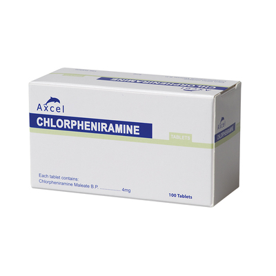 【自营】Axcel马来酸氯苯那敏抗敏片100片抗过敏荨麻疹止痒敏感皮