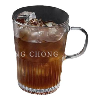 ins风带把手玻璃咖啡杯