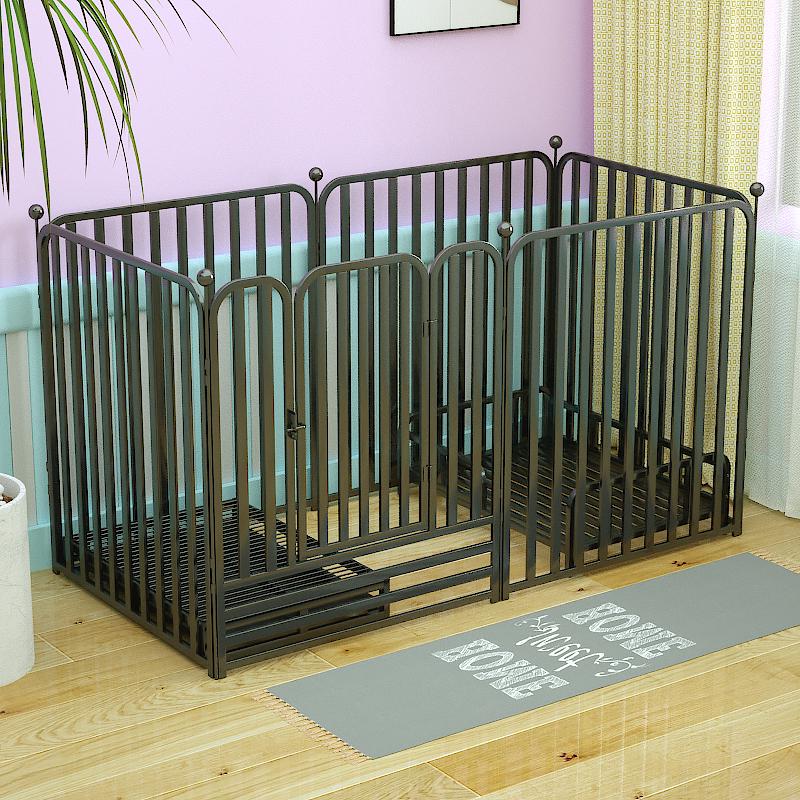 狗围栏室内栅栏防越狱狗笼自由拼接组合隔离门小型大型犬户外隔断