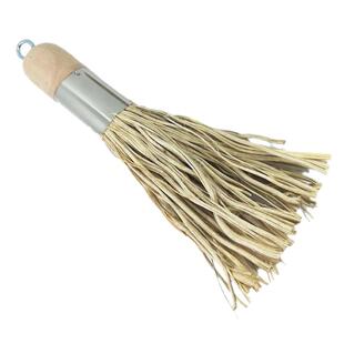 大号实木长木柄竹根锅刷锅刷子具刷洗锅刷厨房铁锅平底锅刷不沾油