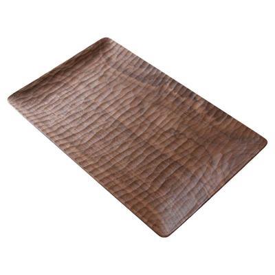 雨木日式黑胡桃手工糕点水果盘