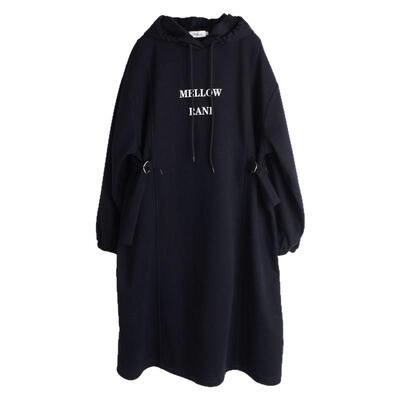 胖mm加绒连帽卫衣连衣裙韩版休闲