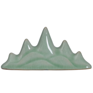 正品龙泉青瓷小号笔架笔山五指山笔托毛笔搁笔挂文房四宝书法用品