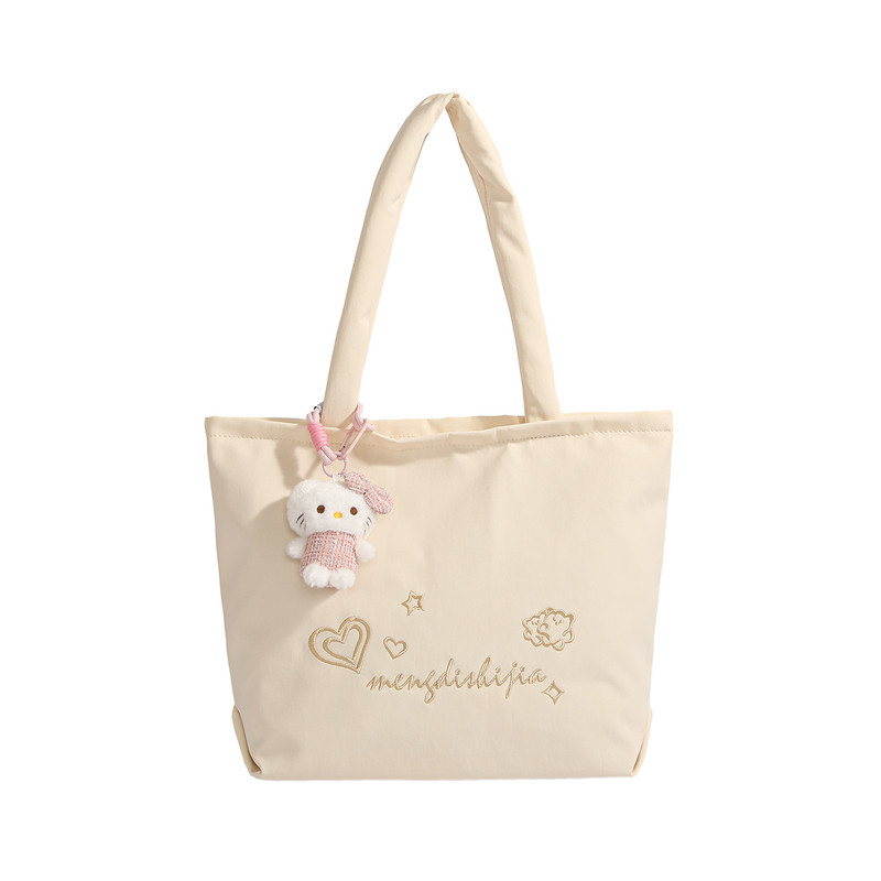 小众设计帆布包包女2025新款学生上课百搭托特包大容量通勤单肩包