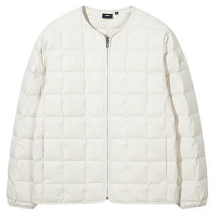 NEPA耐葩户外25秋冬新品男士无领款舒适保暖鹅绒羽绒服7L72063