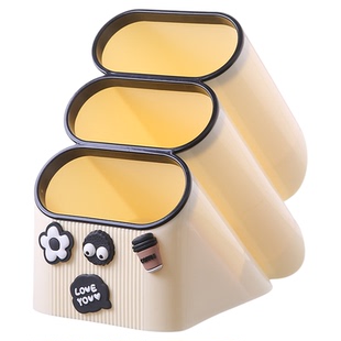 卧室桌面收纳盒大容量斜插式笔筒办公室多层学生文具收纳盒多功能收纳神器