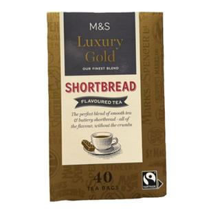 包邮现货英国玛莎M&S马莎Luxury Gold shortbread饼干味红茶