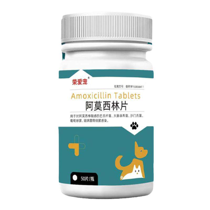 宠物狗狗猫咪阿莫西林猫用消炎片猫鼻支治疗药感冒药伤口消炎口炎
