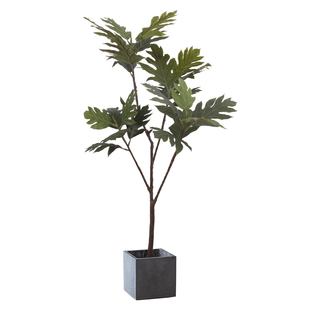 森空间绿植仿真面包树室内客厅大型落地盆栽装饰摆件北欧仿生植物