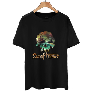 Steam盗贼之海沙盒游戏周边纯棉短袖t恤衫男女学生半袖宽松上衣服