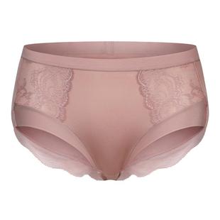 古今内衣高弹透气棉质里裆女士中腰三角内裤