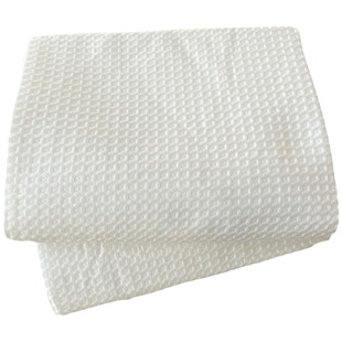 外贸出口剩下纯棉蜂巢床单全棉华夫格睡单加厚清仓处理