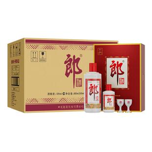 郎酒 郎牌郎酒（子母郎礼盒装）53度 酱香型 500mL+100mL 6盒