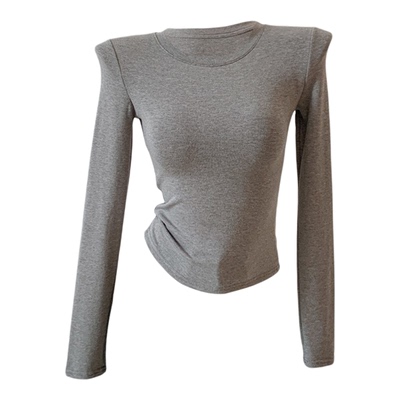 磨毛加绒打底衫女内搭修身上衣