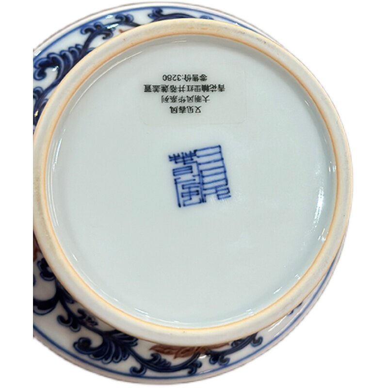 又见春风景德镇并蒂莲盖置