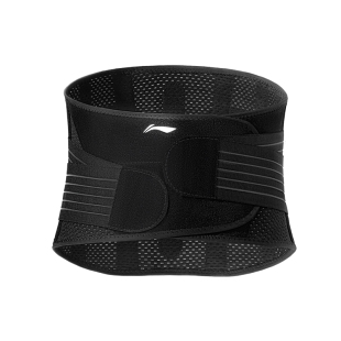 李宁护腰带男士健身专业篮球运动损伤束腰跑步当兵训练薄款收腹带