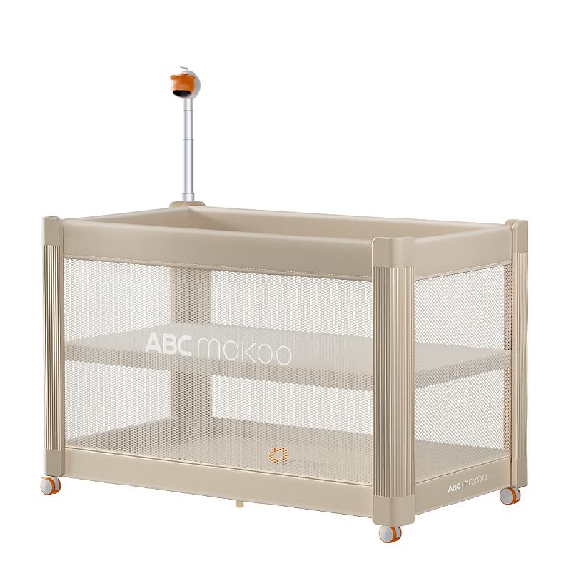 abcmokoo瑞亞智能嬰兒床一鍵開合