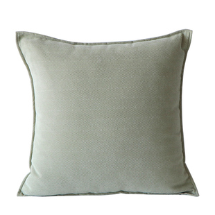 纯色雪尼尔抱枕沙发客厅靠枕腰靠垫座椅子护腰枕床头上长靠背枕套