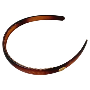 LERYAE韩国进口发饰1.3cm小金标基础琥珀流光黑色发箍头箍压发