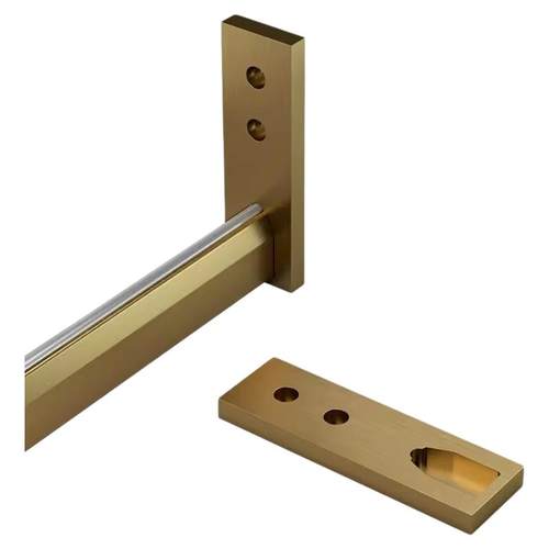 衣柜挂衣杆加厚衣柜内固定法兰座衣架杆衣柜挂杆衣橱配件长度定制