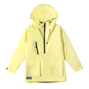 萌格格儿童滑雪服冲锋衣夹层棉防风保暖防泼水亮色系运动穿搭外套