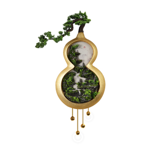 流水生财酒店工装装饰画3D立体浮雕壁画2025年新款高端循环水挂画