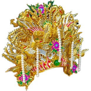 台版神像纸帽子凤冠王母娘娘九天玄女黑妈妈泰山奶奶观音碧霞元君