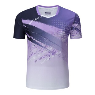 夏羽毛球服套装男短袖速干女上衣韩版网球服乒乓球团队运动服定制