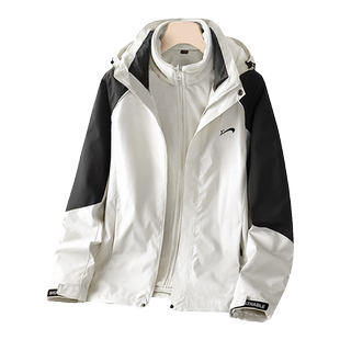 贵人鸟冲锋外套男秋冬款男士外套男款冬装夹克三合一运动防风衣服