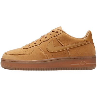 Nike/耐克正品AIR FORCE 1 (GS) 空一号大童女子经典板鞋BQ5485