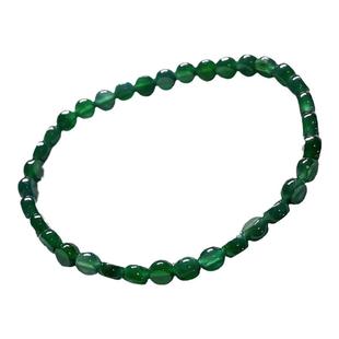 A货翡翠满绿无事牌手链湖水绿老坑冰绿小平安扣手持秀气把玩手持