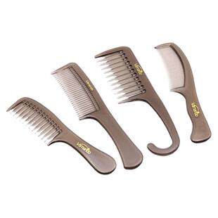 包邮花漫多专业发梳高档耐用透明带把理发师专用梳子大齿梳子烫发