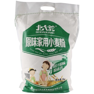北大荒原味家用新小麦面粉5kg10斤黑龙江无添加中筋通用特制二等