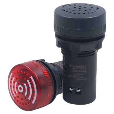 正品施耐德带灯蜂鸣器闪灯XB2BSB4LC220VDC24V配电箱控制箱信号灯