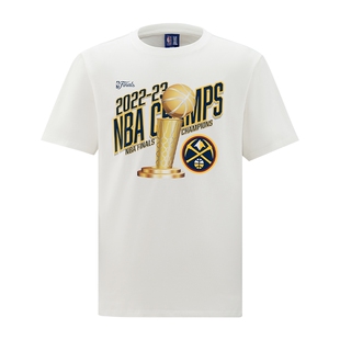 NBA官方22-23赛季掘金总冠军纪念短袖男女情侣秋季运动休闲T恤