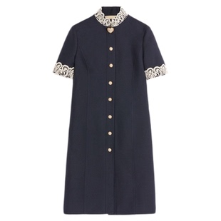 [季末优惠][礼物]华伦天奴VALENTINO女士 CREPE COUTURE 连衣裙