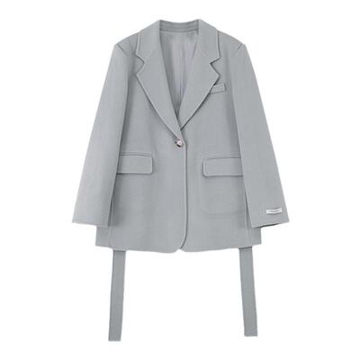 新款 韩版新款短羊毛大衣525马卡龙西装设计师款个性羊毛外套女