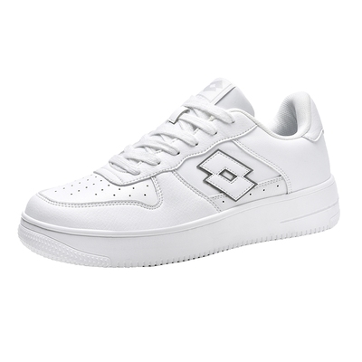 Lotto/乐途男白色低帮休闲板鞋