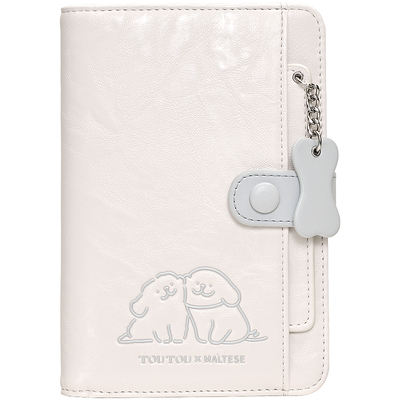 TOUTOU线条小狗贴贴护照包