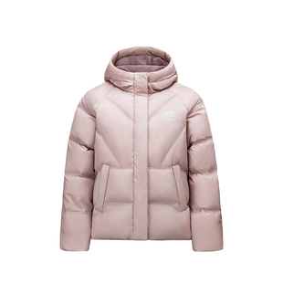 安踏多彩羽绒服女款丨防泼水保暖外套女鸭绒面包服棉服162548903N