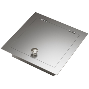 不锈钢台面垃圾桶盖子通用厨房洗手间嵌入式翻盖垃圾直投口隐藏