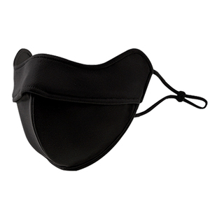 儿童保暖口罩黑色冬季防寒防风女孩男童4到12岁防紫外线小孩专用